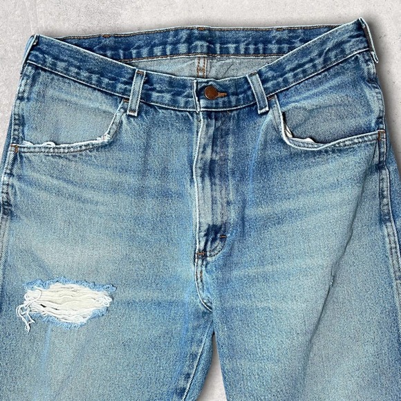 Rustler Other - VINTAGE RUSTLER FADED DESTROYED DAD JEANS - 34X32